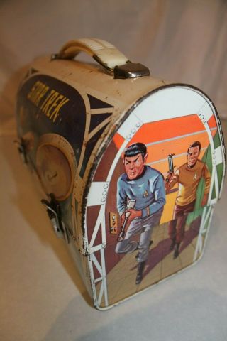 1967 Star Trek TOS Lunch Box No thermos or thermos retainer. 7