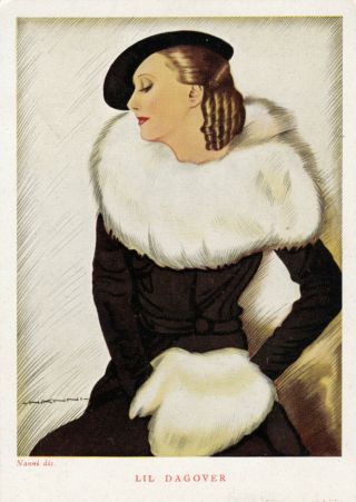 Nanni ; Art Deco Female Portrait,  Lil Dagover,  1910 - 30s