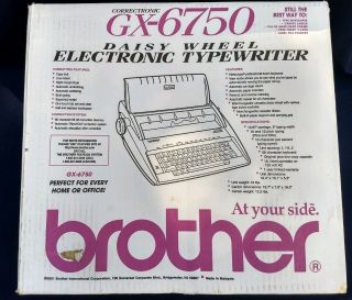 Brother GX - 6750 Daisy Wheel Correctronic Electronic Typewriter - 10