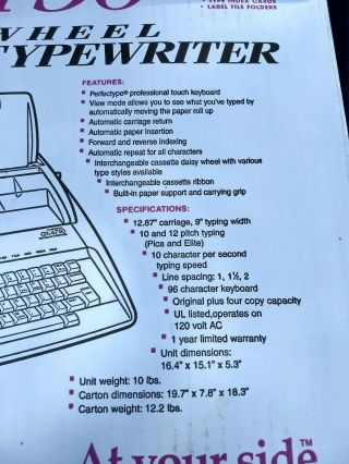 Brother GX - 6750 Daisy Wheel Correctronic Electronic Typewriter - 12