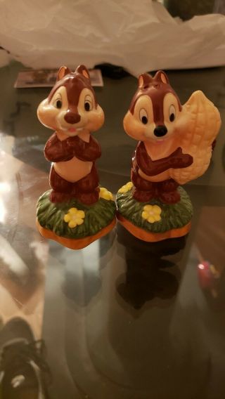 Disney Chip And Dale Salt And Pepper Shakerrescue Rangers Disney World,  1990s