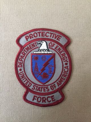 United States Department Of Energy Protective Force Patch.