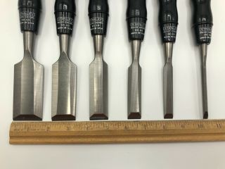 Stanley No.  60 Set Of Six Chisels