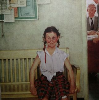NORMAN ROCKWELL “SHINER  THE PRINCIPAL ' S OFFICE 