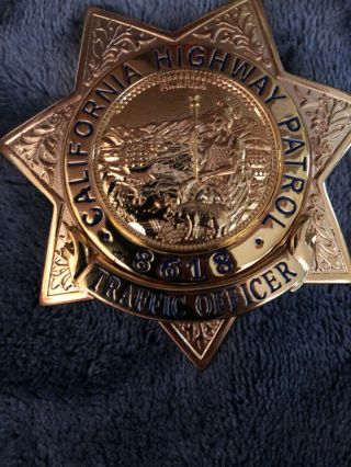 Obsolete California Highway Patrol Badge - Rare Authentic