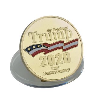 WR 5 × US Trump 2020 Gold Coin Keep America Great / Make Liberals Cry Again Gift 4