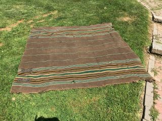 Rare Antique Northern Ohio Blanket Mills - Wool Camp Horse Blanket