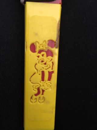 PEZ Disney Mickey Mouse Minnie Stem No Feet Dispenser RARE DIE CUT VINTAGE Gbd 4