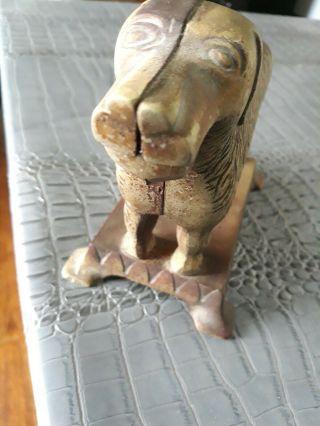 Antique Cast Iron Figural Dog Nutcracker - The L.  A.  ALTHOFF Mfg Co. ,  Chicago Ill 2