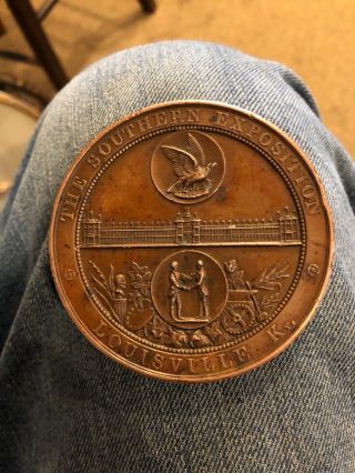 The Southern Exposition Medal Louisville Ky Hopkins Co 1884 State Of Kentucky