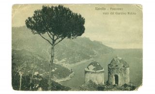 Ravello,  Italy Vista Of Ruiolo Garden Postcard 1919