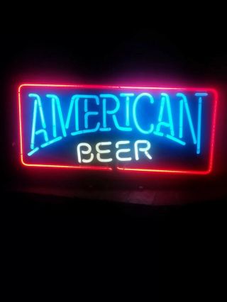 Vintage American Beer Neon Light Sign