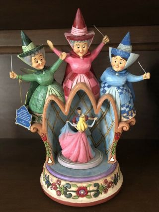 Disney Traditions Jim Shore Sleeping Beauty And Three Fairies Musical