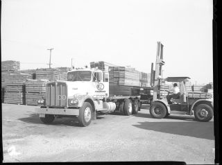 N363 1975 Negative.  Fremont Forest Products Commercial Truck And Fork Lift