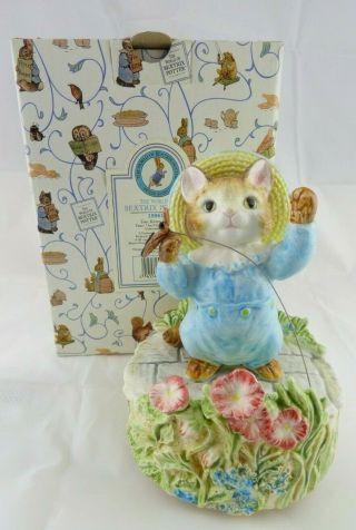 Boxed Tom Kitten Musical Figurine - Beatrix Potter - Clare De Lune