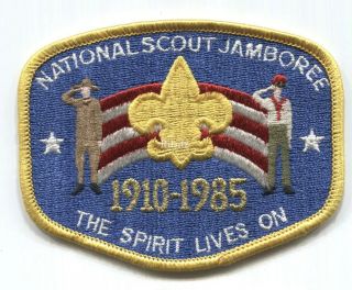 BSA National Jamboree 1910 - 1985 scout participants patch - - 2