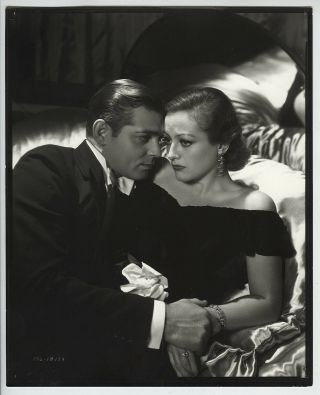 George Hurrell Clark Gable & Joan Crawford " Possessed " Matte Double Weight Photo