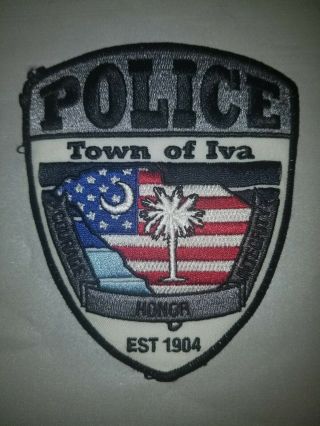 Iva South Carolina Sc Police Department Patch