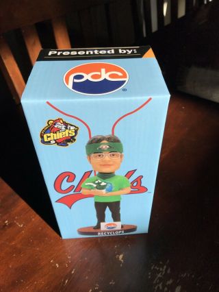 Peoria Chiefs Dwight Schrute Recyclops Bobblehead 7/11 The Office