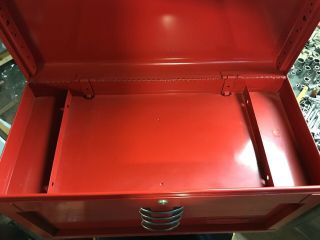 Vintage Proto 26” Wide 4 Drawer Tool Box Chest With Tray Shape 1982 5