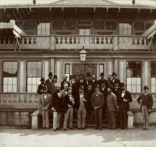 Historic 1880 Victoria British Columbia Canada Legislative Assembly Stereoview