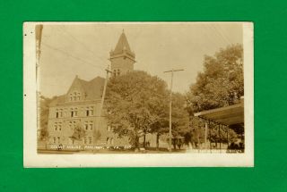 Philippi,  Wv,  A Rppc Of Barbour Co.  Court House,  1912 With Interesting Note