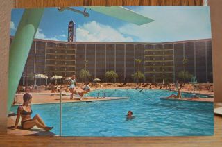 C 1965 Frontier Hotel Las Vegas Complete Resort Hotel On Strip Nevada Postcard