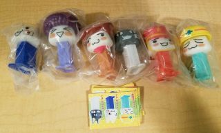Dokodemo 2 Mini Pez Set Of 6 From Japan - Japanese W/inserts