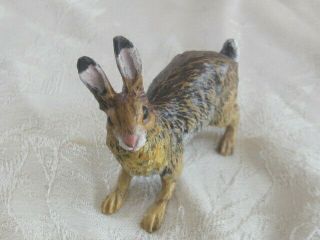 Antique Cold Painted Vienna Bronze Rabbit EX BERGMAN 2