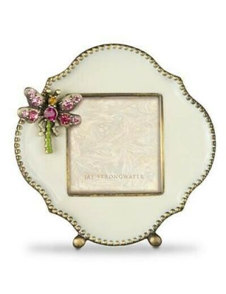 Jay Strongwater Jeweled & Enameled Dragonfly Mini Picture Frame