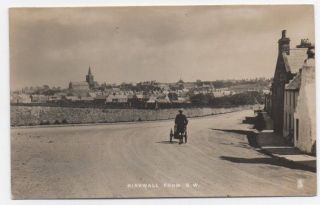 Old Postcard Kirkwall From S.  W.  Orkney Scotland Tuck 