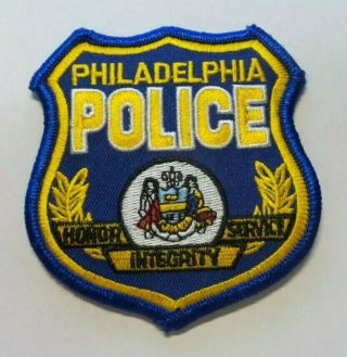 Old Philadelphia Pennsylvania Police Blue 3.  5 " Patch