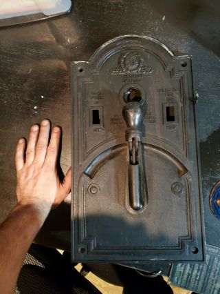 Cast Iron Otis Elevator Control Panel Car Call Station Plate,  Plaque,