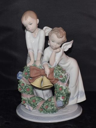 Lladro Figurine " Heavenly Christmas " Angels 1863 - Ret 2003 By J Coderch -