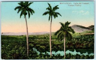 Matanzas,  Cuba Birdseye Valle Del Yumuri Valley Ca 1910s Postcard