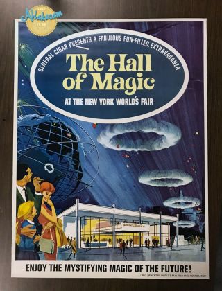 York World’s Fair Corp.  1964 - 65 Poster General Cigar,  Hall Of Magic