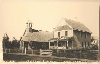 Vintage 1900s Episcopal Church Spearfish South Dakota Real Photo Post Card
