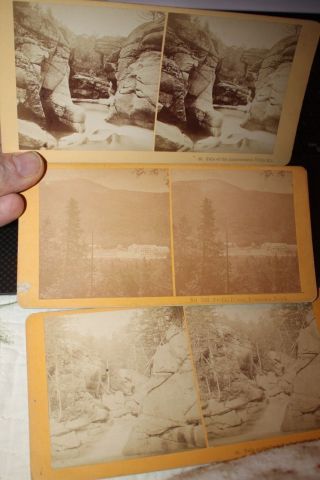 24 Stereoscope Cards 19th Century View Of The White Mountains Nh Kilburn