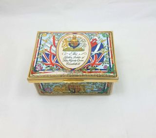 Rare Large Halcyon Days Enamel Lidded Box Queen Elizabeth Golden Jubilee Limited
