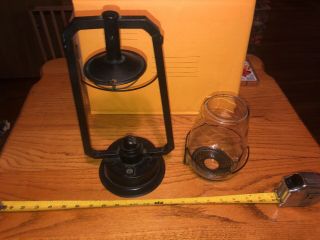 Antique B.  S.  Co BUHL No.  0 Tubular Barn Lantern MARKED Clear Globe 10