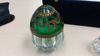 Faberge Karsavina Crystal Egg with Perfume Bottle 2