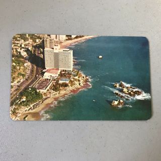 Vintage Postcard Acapulco Mexico Hotel Condesa Del Mar Aerial A275