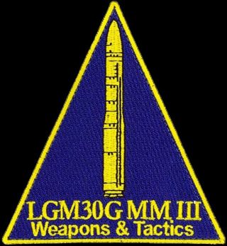 Usaf 321st Missile Sq - Lgm - 30g Minute Man Iii Weapons & Tactics - Patch