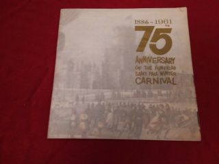1961 St Paul Winter Carnival 75th Anniversary Souvenir Booklet