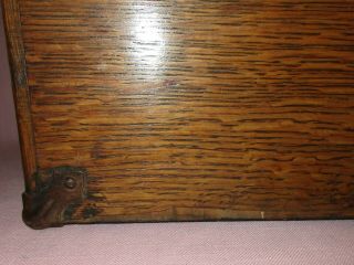 Antique H.  Gerstner & Sons 7 Drawer Oak Wood Machinist Tool Chest Box 4