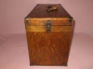 Antique H.  Gerstner & Sons 7 Drawer Oak Wood Machinist Tool Chest Box 5