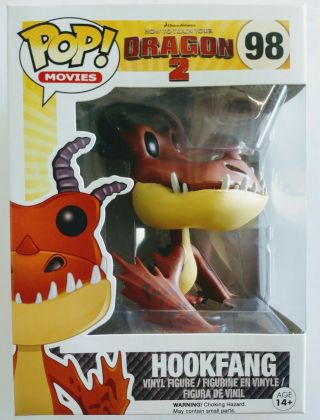 Funko Pop How To Train Your Dragon 2 Hookfang Vaulted Cond In Protector