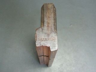 18th Century Wooden Moulding Plane Ovolo Vintage Old Tool