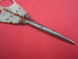 Antique Scissors Solingen in Mother of Pearl very rare 4