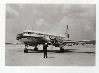 Flying Dutchman K.  L.  M.  Convair 420 Royal Dutch Airlines 1948 - 50s Rppc